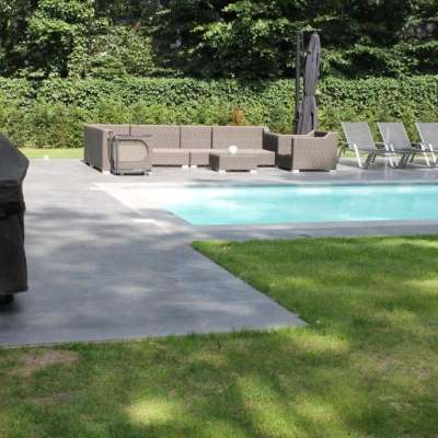 Terras zwembad Grobbendonk