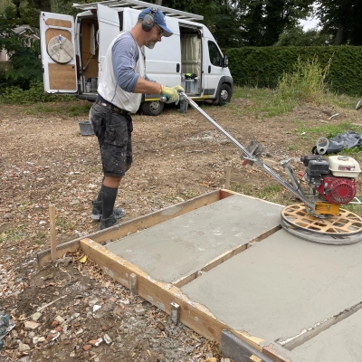 Titanium Wit Oxide Betonnen Terras Boortmeerbeek