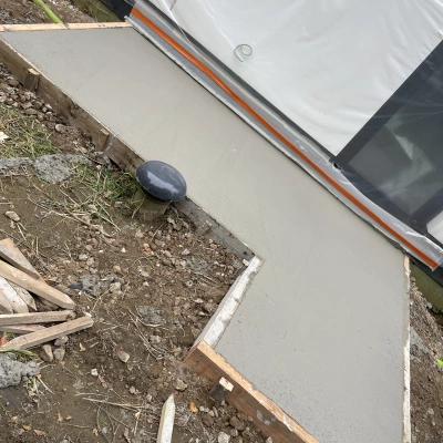 Titanium Wit Oxide Betonnen Terras Boortmeerbeek