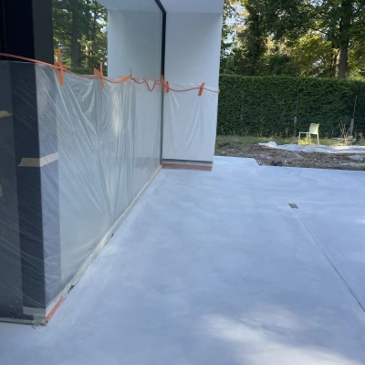 Titanium Wit Oxide Betonnen Terras Boortmeerbeek